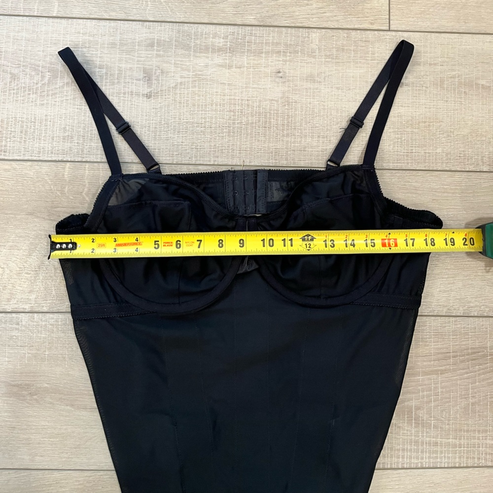 TORRID 3X black mesh strappy lingerie bodysuit NWT - Picture 8 of 9